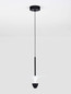Preview: Nova Luce LED Pendelleuchte Luet 11W warmweiss 3000K Schwarz Weiß Aluminium Ø26cm 9186701