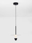 Preview: Nova Luce LED Pendelleuchte Luet 11W warmweiss 3000K Schwarz Weiß Aluminium Ø26cm 9186701