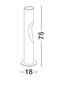 Preview: Nova Luce LED Wegeleuchte Nodino 6W warmweiss 3000K IP65 salzwasserfest Grau Beton 75cm 9186706