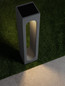 Preview: Nova Luce LED Wegeleuchte Stage 6W warmweiss 3000K IP65 salzwasserfest Grau Beton 70cm 9186708