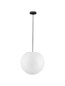 Preview: Nova Luce Außen-Pendelleuchte Moon E27 IP65 salzwasserfest Weiß Ø40cm 9186713