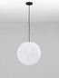 Preview: Nova Luce Außen-Pendelleuchte Moon E27 IP65 salzwasserfest Weiß Ø40cm 9186713