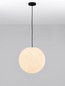 Preview: Nova Luce Außen-Pendelleuchte Moon E27 IP65 salzwasserfest Weiß Ø40cm 9186713