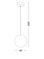 Preview: Nova Luce Außen-Pendelleuchte Moon E27 IP65 salzwasserfest Weiß Ø40cm 9186713