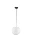 Preview: Nova Luce Außen-Pendelleuchte Moon E14 IP65 salzwasserfest Weiß Ø30cm 9186714