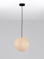 Preview: Nova Luce Außen-Pendelleuchte Moon E14 IP65 salzwasserfest Weiß Ø30cm 9186714
