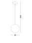 Preview: Nova Luce Außen-Pendelleuchte Moon E14 IP65 salzwasserfest Weiß Ø30cm 9186714