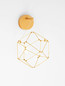 Preview: Nova Luce LED Pendelleuchte Nebula 6W warmweiss 3000K Gold Aluminium Kupfer 23x17cm 9186903