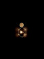 Preview: Nova Luce LED Pendelleuchte Nebula 6W warmweiss 3000K Gold Aluminium Kupfer 23x17cm 9186903