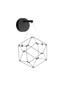 Preview: Nova Luce LED Pendelleuchte Nebula 6W warmweiss 3000K Schwarz Chrom Aluminium 23x17cm 9186904