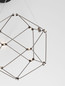 Preview: Nova Luce LED Pendelleuchte Nebula 6W warmweiss 3000K Schwarz Chrom Aluminium 23x17cm 9186904