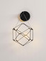 Preview: Nova Luce LED Pendelleuchte Nebula 6W warmweiss 3000K Schwarz Chrom Aluminium 23x17cm 9186904