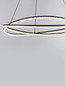 Preview: Nova Luce LED Pendelleuchte Ofelia dimmbar 68W warmweiss 3000K Schwarz Aluminium Ø95cm 9186935