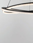 Preview: Nova Luce LED Pendelleuchte Ofelia dimmbar 68W warmweiss 3000K Schwarz Aluminium Ø95cm 9186935