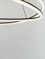 Preview: Nova Luce LED Pendelleuchte Ofelia dimmbar 68W warmweiss 3000K Schwarz Aluminium Ø95cm 9186935