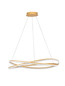 Preview: Nova Luce LED Pendelleuchte Ofelia dimmbar 68W warmweiss 3000K Messinggold Aluminium Ø95cm 9186936