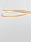 Preview: Nova Luce LED Pendelleuchte Ofelia dimmbar 68W warmweiss 3000K Messinggold Aluminium Ø95cm 9186936