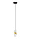 Preview: Nova Luce LED Pendelleuchte Seneca 8W warmweiss 3000K Platingold Schwarz Metall Ø12cm 9186937