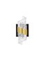 Preview: Nova Luce LED Wandleuchte Seneca 9W warmweiss 3000K Platingold Schwarz Metall 22x12cm 9186938