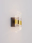 Preview: Nova Luce LED Wandleuchte Seneca 9W warmweiss 3000K Platingold Schwarz Metall 22x12cm 9186938