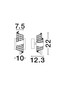 Preview: Nova Luce LED Wandleuchte Seneca 9W warmweiss 3000K Platingold Schwarz Metall 22x12cm 9186938