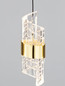 Preview: Nova Luce LED Pendelleuchte Seneca 41W warmweiss 3000K Platingold Schwarz Metall 83x7,5cm 9186940