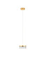 Preview: Nova Luce LED Pendelleuchte Bion 6W warmweiss 3000K Messinggold Metall Ø15cm 9186941