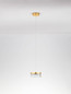 Preview: Nova Luce LED Pendelleuchte Bion 6W warmweiss 3000K Messinggold Metall Ø15cm 9186941