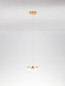 Preview: Nova Luce LED Pendelleuchte Bion 6W warmweiss 3000K Messinggold Metall Ø15cm 9186941