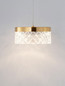 Preview: Nova Luce LED Pendelleuchte Bion 6W warmweiss 3000K Messinggold Metall Ø15cm 9186941
