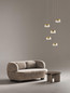 Preview: Nova Luce LED Pendelleuchte Bion 32W warmweiss 3000K Messinggold Metall Ø50cm 9186942