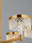 Preview: Nova Luce LED Pendelleuchte Bion 38W warmweiss 3000K Messinggold Metall Ø70cm 9186944