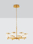 Preview: Nova Luce LED Pendelleuchte Bion 48W warmweiss 3000K Messinggold Metall Ø80cm 9186945