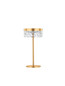 Preview: Nova Luce LED Tischleuchte Bion 6W warmweiss 3000K Messinggold Metall Ø15cm 9186947