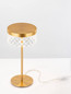 Preview: Nova Luce LED Tischleuchte Bion 6W warmweiss 3000K Messinggold Metall Ø15cm 9186947