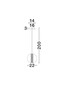 Preview: Nova Luce LED Pendelleuchte Navi 8W warmweiss 3000K Messinggold Rauchgrau Glas Metall Ø22cm 9186951