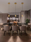 Preview: Nova Luce LED Pendelleuchte Licio 4W warmweiss 3000K Gold Glas Metall Ø14cm 9186958