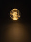 Preview: Nova Luce LED Pendelleuchte Licio 4W warmweiss 3000K Gold Glas Metall Ø14cm 9186958