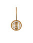 Preview: Nova Luce LED Wandleuchte Licio 4W warmweiss 3000K Gold Glas Metall Ø12cm 9186959