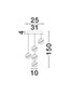 Preview: Nova Luce LED Pendelleuchte Licio dimmbar 16W warmweiss 3000K Gold Glas Metall Ø31cm 9186960