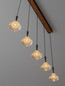 Preview: Nova Luce LED Pendelleuchte Paluz dimmbar 30W warmweiss 3000K Roségold Schwarz Metall 90,5x10,5cm 9186964
