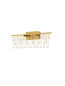 Preview: Nova Luce LED Wandleuchte Stellar dimmbar 11W warmweiss 3000K Gold Aluminium Kupfer 67x20cm 9186966