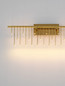 Preview: Nova Luce LED Wandleuchte Stellar dimmbar 11W warmweiss 3000K Gold Aluminium Kupfer 67x20cm 9186966