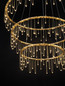 Preview: Nova Luce LED Pendelleuchte Stellar dimmbar 72W warmweiss 3000K Gold Aluminium Kupfer Ø80cm 9186970