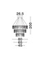 Preview: Nova Luce LED Pendelleuchte Stellar dimmbar 72W warmweiss 3000K Schwarz Chrom Aluminium Ø80cm 9186971