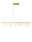 Preview: Nova Luce LED Pendelleuchte Stellar dimmbar 17W warmweiss 3000K Gold Aluminium Kupfer 120x8cm 9186972