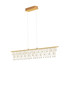 Preview: Nova Luce LED Pendelleuchte Stellar dimmbar 17W warmweiss 3000K Gold Aluminium Kupfer 120x8cm 9186972