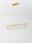 Preview: Nova Luce LED Pendelleuchte Stellar dimmbar 17W warmweiss 3000K Gold Aluminium Kupfer 120x8cm 9186972