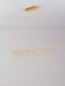 Preview: Nova Luce LED Pendelleuchte Stellar dimmbar 17W warmweiss 3000K Gold Aluminium Kupfer 120x8cm 9186972