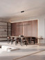Preview: Nova Luce LED Pendelleuchte Stellar dimmbar 17W warmweiss 3000K Schwarz Chrom Aluminium 120x8cm 9186973